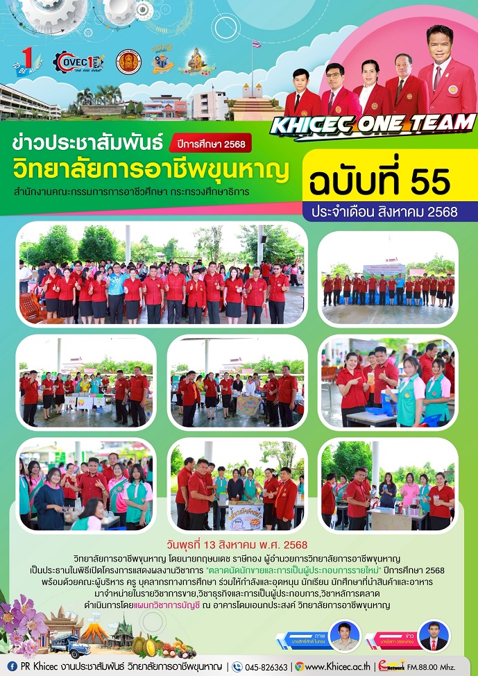 ตลาดนัดนักขายและการเป็นผู้ประกอบการรายใหม่ ประจำปีการศึกษา 2568
