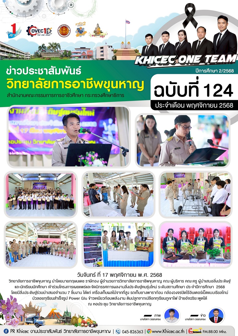 โครงการเผยแพร่และจัดนิทรรศการผลงานสิ่งประดิษฐ์คนรุ่นใหม่ ระดับสถานศึกษา ประจำปีการศึกษา 2568